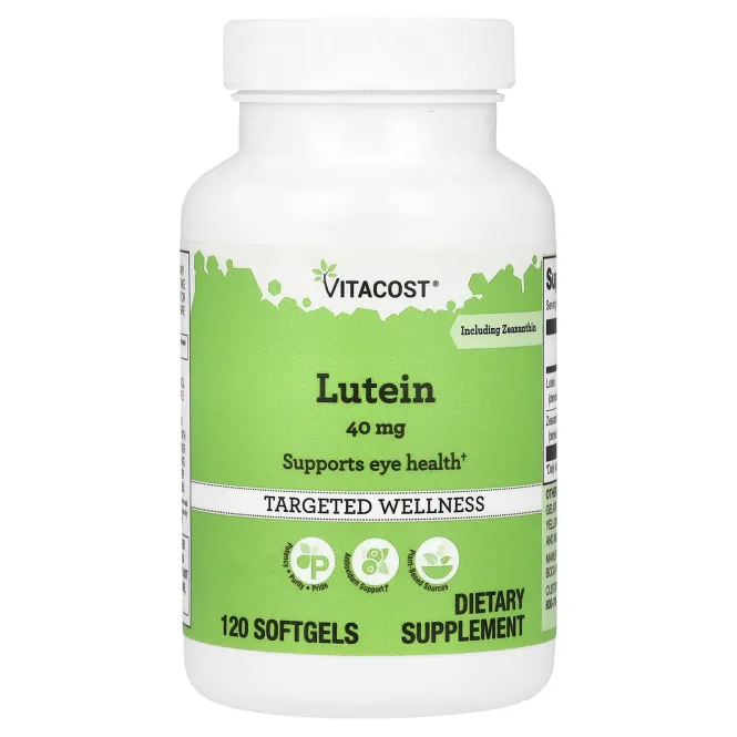 Vitacost, лютеин с зеаксантином, 120 капсул