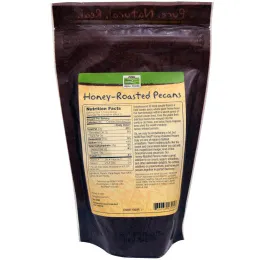Now Foods, Настоящая пища, жареный пекан в меду, 8 унций (227 г)