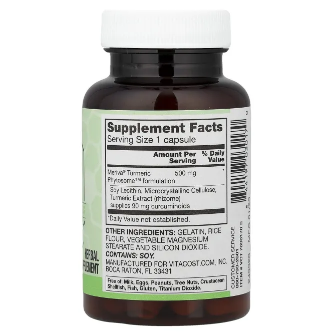 Vitacost, Synergy®, куркумин, 60 капсул