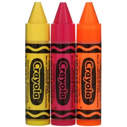 Lip Smacker, Crayola, бальзам для губ, разнообразная упаковка, 3 шт., 4 г (0,14 унции)