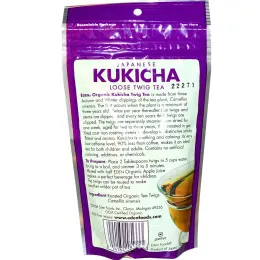 Eden Foods, Органический японский Kukicha, рассыпной чай из прутиков, 1,75 унции (49 г)