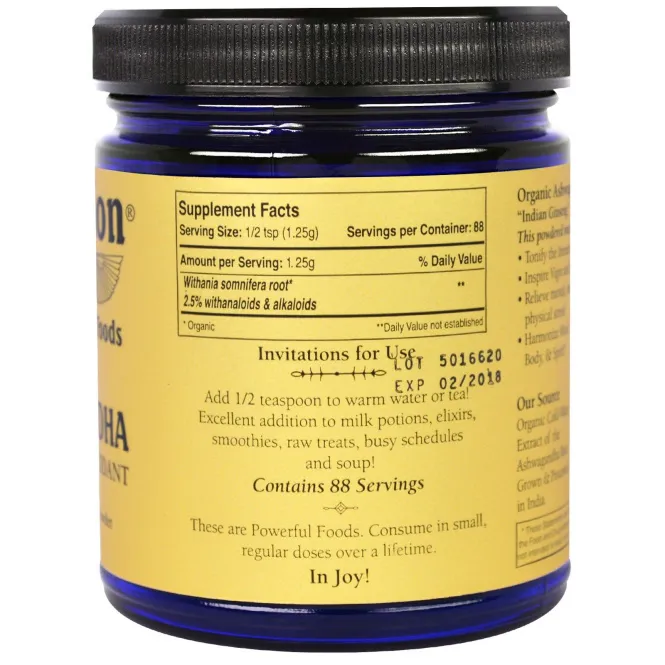 Sun Potion, Ashwagandha Powder, Organic, 3.9 oz (111 g)