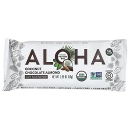Aloha, Organic Protein Bars, Coconut Chocolate Almond, 12 Bars, 1.98 oz (56 g) Each