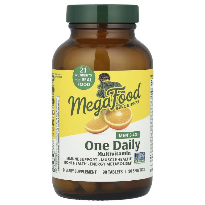 MegaFood, Для мужчин старше 40 лет, одна таблетка в день, без железа, 90 таблеток