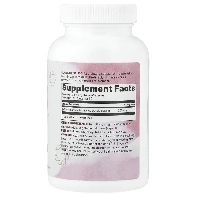 Micro Ingredients, NMN, 120 вегетарианских капсул (100 мг в 1 капсуле)