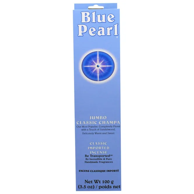 Blue Pearl, Классические благовония «Jumbo Чампа», 3,5 унции (100 г)