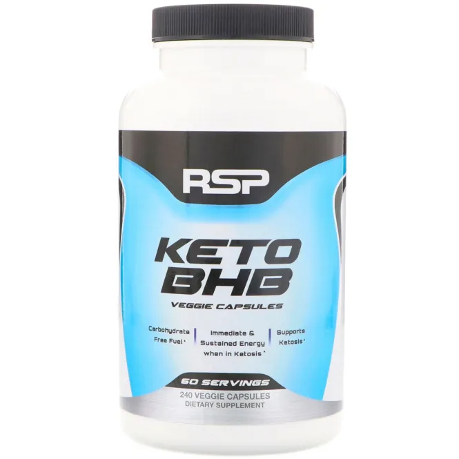 RSP Nutrition, Keto BHB, 240 вегетарианских капсул