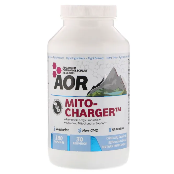 Advanced Orthomolecular Research AOR, Mito-Charger, 180 Capsules