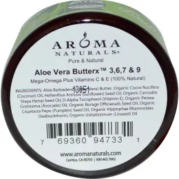 Aroma Naturals, Чистое масло алоэ вера для лица и тела, 3.3 унции (95 г)