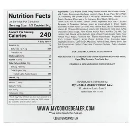 My Cookie Dealer Protein, протеиновое печенье, клубничное печенье, 12 шт. по 108 г (3,8 унции)