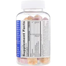 Nutrition Now, Calcium + D3 Gummy Vitamins, Orange, Cherry & Strawberry, 60 Gummy Vitamins