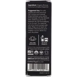 Sports Research, Органическое касторовое многофункциональное масло, 1 ж. унц. (30 мл)