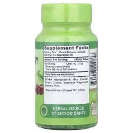 Nature's Truth, Ультра терпкий экстракт вишни, 1200 мг, 90 капсул с быстрым высвобождением