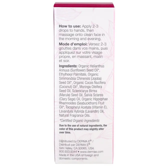 Derma E, Rejuvenating Face Oil, Sage & Lavender , 1 fl oz (30 ml)