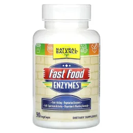 Natural Balance, Ферменты для быстрого приготовления, 90 вегетарианских капсул