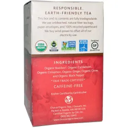 Choice Organic Teas, Травяной чай, органический, чай ройбуш, без кофеина, 16 чайных пакетиков, 1,27 унции (36 г)