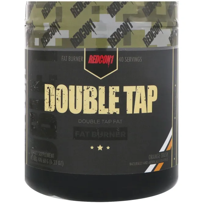 Redcon1, Double Tap, сжигатель жира, апельсиновая крошка, 6,23 унц. (176,68 г)