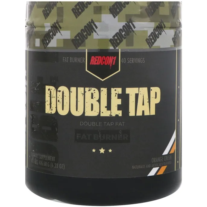 Redcon1, Double Tap, сжигатель жира, апельсиновая крошка, 6,23 унц. (176,68 г)