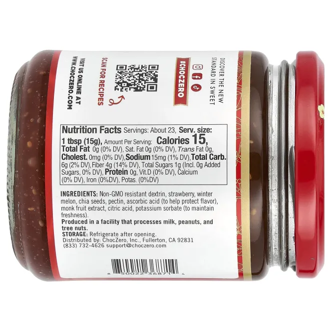 ChocZero, Спред с клубникой, 340 г (12 унций)