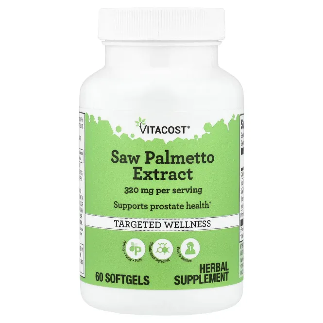 Vitacost, экстракт серенои, 60 капсул
