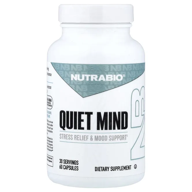 NutraBio, Quiet Mind, 60 капсул