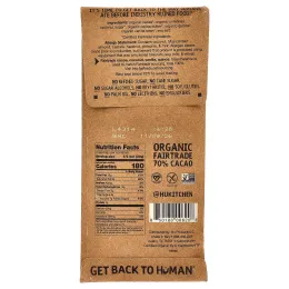 Hu, черный шоколад с ванильной крошкой, 60 г (2,1 унции)