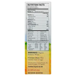 Jovial, Органическая традиционная паста (макаронные изделия), фузилли, 12 унций (340 г)