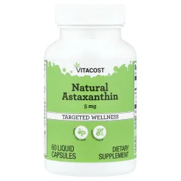 Vitacost, Natural Astaxanthin, 5 mg, 60 Liquid Capsules