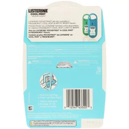 Johnson's Baby, Listerine, Pocketpaks, охлаждающая мята, 3 упаковки, по 24 полоски в каждой