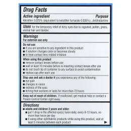 Alaway, Eye Itch Relief, антигистаминные глазные капли, двойная упаковка, 2 флакона по 10 мл (0,34 жидк. унции)
