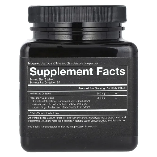 Youtheory, Мужская Коллаген для соединительных тканей, усовершенствованная формула, тип 2, 120 таблеток