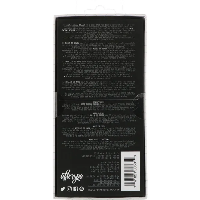 AfterSpa, Нефритовый массажер для лица, 1 шт