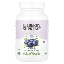 Maxi Health, черника Supreme™, 60 капсул Maxcaps