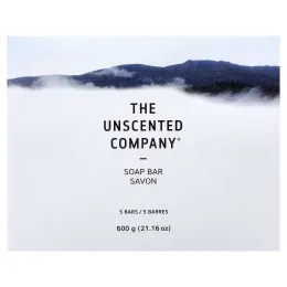 The Unscented Company, Мыло, без отдушек, 5 шт., 600 г (21,16 унции)