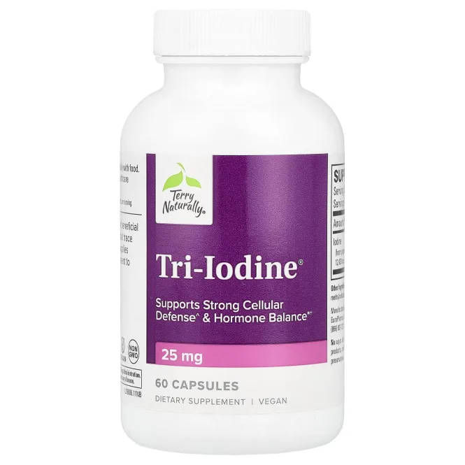 EuroPharma, Terry Naturally, Tri-Iodine, 25 мг, 60 капсул