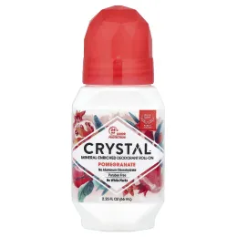 Crystal Body Deodorant, Натуральный роликовый дезодорант, гранат, 2,25 ж.унц. (66 мл)