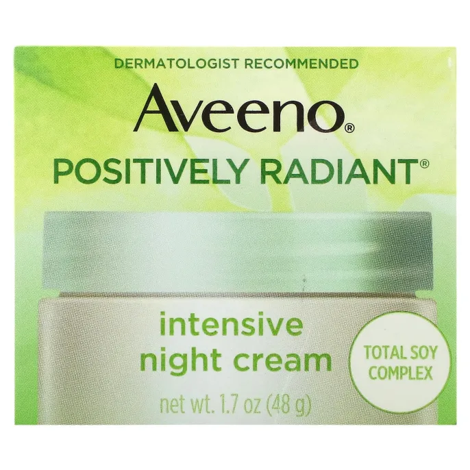 Aveeno, Active Naturals, Positively Radiant, ночной крем интенсивного действия, 1,7 унц. (48 г)