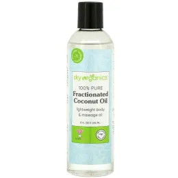 Sky Organics, 100% чистое фракционированное кокосовое масло, 236 мл (8 жидких. унций)
