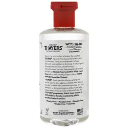 Thayers, Гамамелис, тоник без спирта, формула с алоэ вера, огуречный, 12 жидких унций (355 мл)