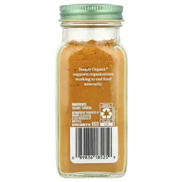 Simply Organic, куркума, 67 г (2,38 унции)