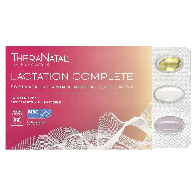 Theralogix, TheraNatal, для лактации, 182 таблетки + 91 мягкая таблетка