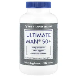The Vitamin Shoppe, Ultimate Man® 50+, мультивитамины и мультиминералы, 180 таблеток