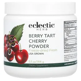 Eclectic Institute, Berry Tart Cherry, цельнопищевой порошок из вишни, 5,1 унций (144 г)