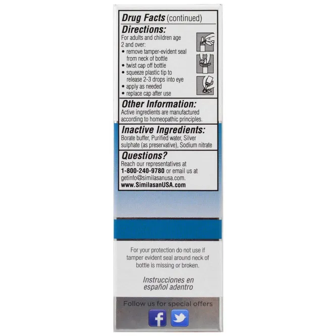 Similasan, Капли для глаз универсальные, стерильные, 10 мл (0.33 fl oz)