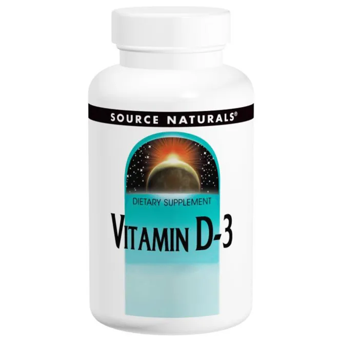 Source Naturals, Витамин D3, 400 МЕ, 200 таблеток