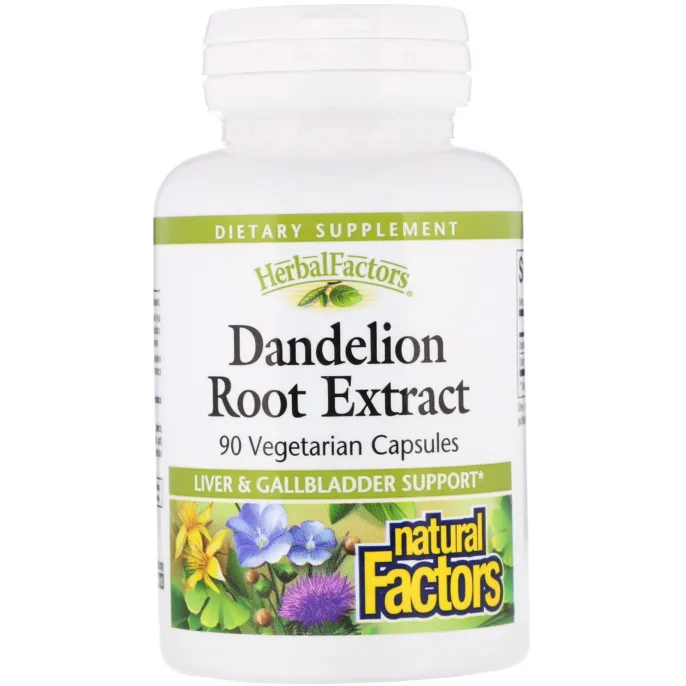 Natural Factors, Dandelion Root Extract, 90 Vegetarian Capsules