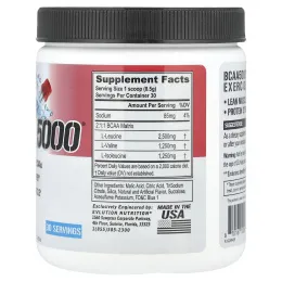 EVLution Nutrition, BCAA5000®, Rocket Pop, 255 г (9 унций)