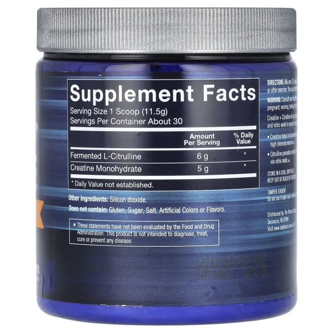 BodyTech, креатин и цитруллин, без добавок, 345 г (12,1 унции)