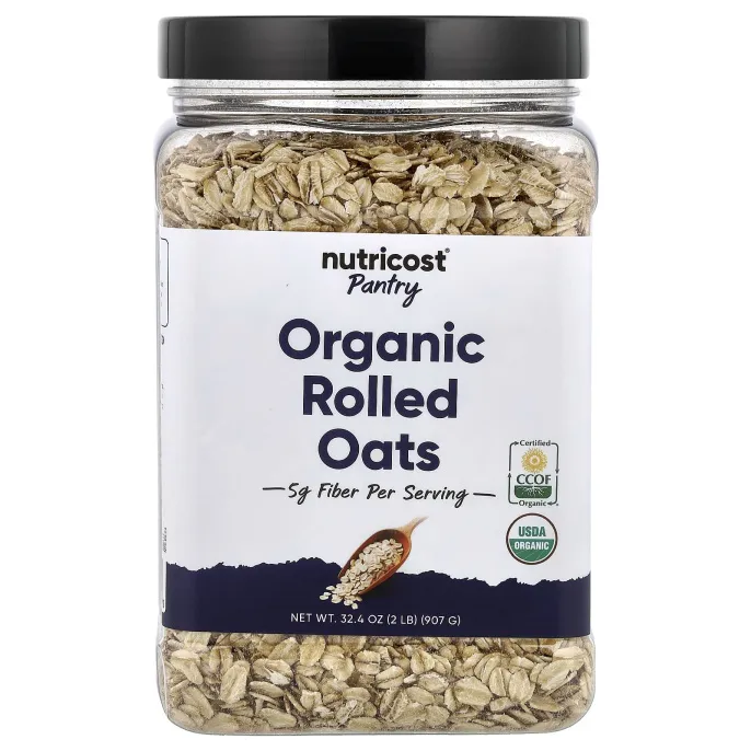 Nutricost, Pantry, органические овсяные хлопья, 907 г (32,4 унции)