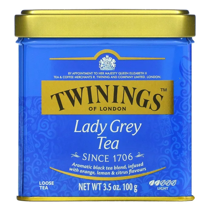 Twinings, Чай Lady Grey россыпью, 3,53 унции (100 г)